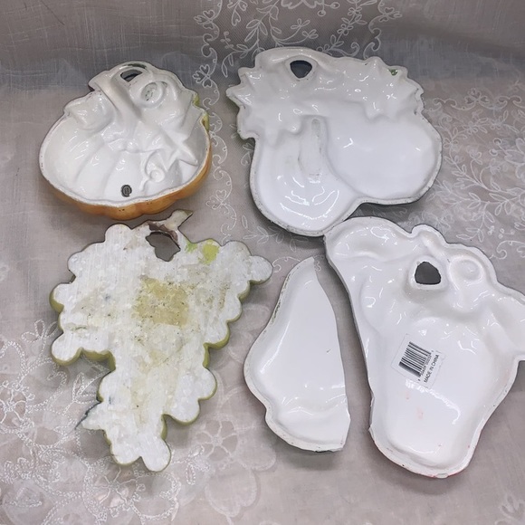 Wall kitchen decoration resin ceramic fruit pumpkin strawberries grapes papaya - Picture 8 of 10